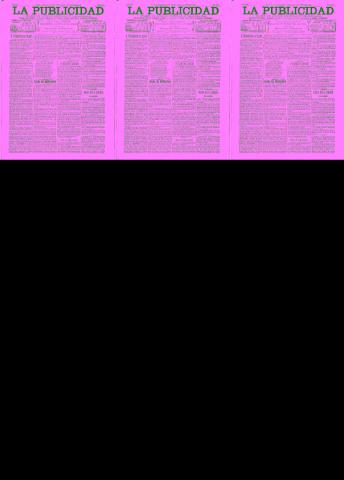 'La publicidad  : diario de avisos noticias y telegramas. Eco fiel de la opinión y verdadero defensor de los intereses morales y materiales de Granada y su provincia' - Año XIV Número 3698  - 1896 Agosto 06