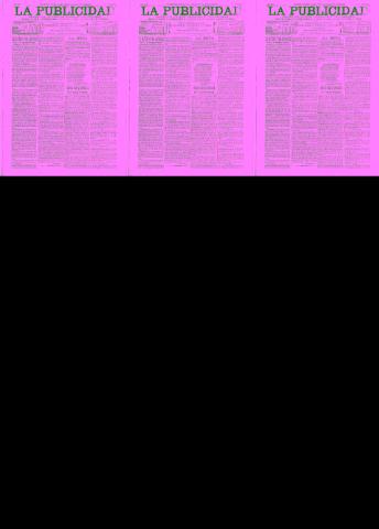 'La publicidad  : diario de avisos noticias y telegramas. Eco fiel de la opinión y verdadero defensor de los intereses morales y materiales de Granada y su provincia' - Año XIV Número 3720  - 1896 Agosto 28