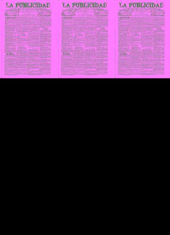 'La publicidad  : diario de avisos noticias y telegramas. Eco fiel de la opinión y verdadero defensor de los intereses morales y materiales de Granada y su provincia' - Año XIV Número 3721  - 1896 Agosto 29