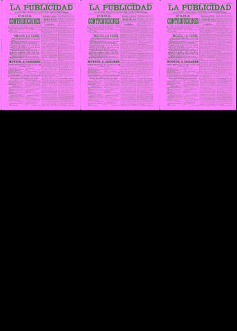 'La publicidad  : diario de avisos noticias y telegramas. Eco fiel de la opinión y verdadero defensor de los intereses morales y materiales de Granada y su provincia' - Año XIV Número 3723  - 1896 Agosto 31