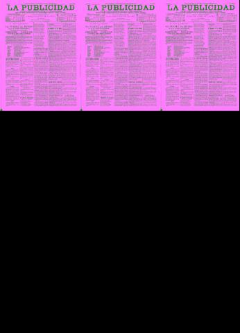 'La publicidad  : diario de avisos noticias y telegramas. Eco fiel de la opinión y verdadero defensor de los intereses morales y materiales de Granada y su provincia' - Año XV Número 3873  - 1897 Febrero 02