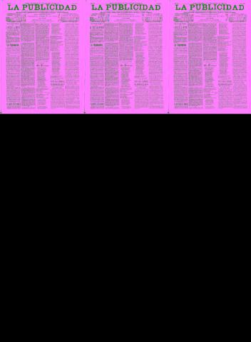 'La publicidad  : diario de avisos noticias y telegramas. Eco fiel de la opinión y verdadero defensor de los intereses morales y materiales de Granada y su provincia' - Año XV Número 3885  - 1897 Febrero 14