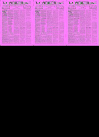 'La publicidad  : diario de avisos noticias y telegramas. Eco fiel de la opinión y verdadero defensor de los intereses morales y materiales de Granada y su provincia' - Año XV Número 3896  - 1897 Febrero 25