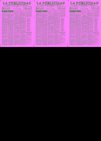 'La publicidad  : diario de avisos noticias y telegramas. Eco fiel de la opinión y verdadero defensor de los intereses morales y materiales de Granada y su provincia' - Año XV Número 3984  - 1897 Junio 24