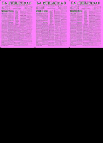 'La publicidad  : diario de avisos noticias y telegramas. Eco fiel de la opinión y verdadero defensor de los intereses morales y materiales de Granada y su provincia' - Año XV Número 3989  - 1897 Junio 29