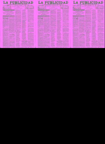 'La publicidad  : diario de avisos noticias y telegramas. Eco fiel de la opinión y verdadero defensor de los intereses morales y materiales de Granada y su provincia' - Año XV Número 4120  - 1897 Noviembre 07