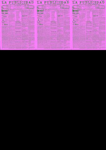 'La publicidad  : diario de avisos noticias y telegramas. Eco fiel de la opinión y verdadero defensor de los intereses morales y materiales de Granada y su provincia' - Año XXI Número 5360  - 1901 Junio 13