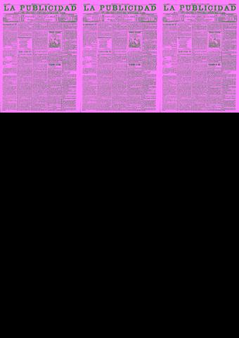 'La publicidad  : diario de avisos noticias y telegramas. Eco fiel de la opinión y verdadero defensor de los intereses morales y materiales de Granada y su provincia' - Año XXI Número 5382  - 1901 Julio 09
