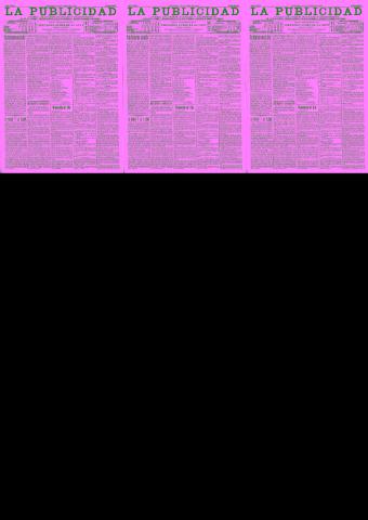 'La publicidad  : diario de avisos noticias y telegramas. Eco fiel de la opinión y verdadero defensor de los intereses morales y materiales de Granada y su provincia' - Año XXI Número 5387  - 1901 Julio 14
