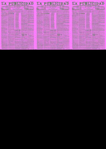 'La publicidad  : diario de avisos noticias y telegramas. Eco fiel de la opinión y verdadero defensor de los intereses morales y materiales de Granada y su provincia' - Año XXI Número 5453  - 1901 Septiembre 29