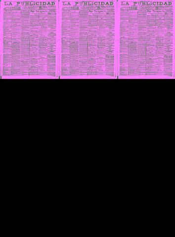 'La publicidad  : diario de avisos noticias y telegramas. Eco fiel de la opinión y verdadero defensor de los intereses morales y materiales de Granada y su provincia' - Año XXXI Número 3500  - 1911 Mayo 29