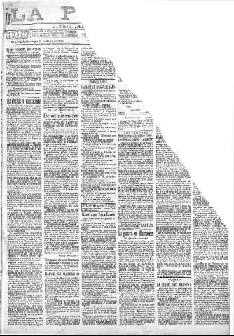 'La publicidad  : diario de avisos noticias y telegramas. Eco fiel de la opinión y verdadero defensor de los intereses morales y materiales de Granada y su provincia' - Año XLII Número 18754  - 1922 Enero 29