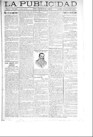 'La publicidad  : diario de avisos noticias y telegramas. Eco fiel de la opinión y verdadero defensor de los intereses morales y materiales de Granada y su provincia' - Año XLIII Número 19063  - 1923 Febrero 01