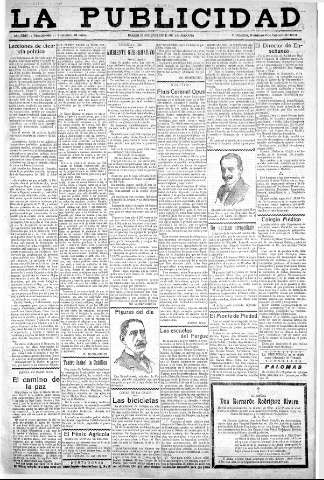 'La publicidad  : diario de avisos noticias y telegramas. Eco fiel de la opinión y verdadero defensor de los intereses morales y materiales de Granada y su provincia' - Año XLIII Número 19066  - 1923 Febrero 04