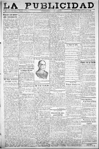 'La publicidad  : diario de avisos noticias y telegramas. Eco fiel de la opinión y verdadero defensor de los intereses morales y materiales de Granada y su provincia' - Año XLIII Número 20049  - 1923 Mayo 06