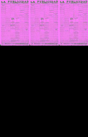 'La publicidad  : diario de avisos noticias y telegramas. Eco fiel de la opinión y verdadero defensor de los intereses morales y materiales de Granada y su provincia' - Año XLIII Número 20107  - 1923 Octubre 21