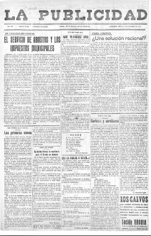 'La publicidad  : diario de avisos noticias y telegramas. Eco fiel de la opinión y verdadero defensor de los intereses morales y materiales de Granada y su provincia' - Año LIV Número 18490  - 1935 Diciembre 13