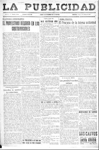 'La publicidad  : diario de avisos noticias y telegramas. Eco fiel de la opinión y verdadero defensor de los intereses morales y materiales de Granada y su provincia' - Año LV Número 18561  - 1936 Marzo 06