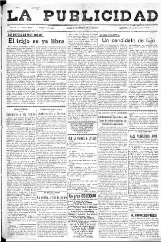 'La publicidad  : diario de avisos noticias y telegramas. Eco fiel de la opinión y verdadero defensor de los intereses morales y materiales de Granada y su provincia' - Año LV Número 18589  - 1936 Abril 10