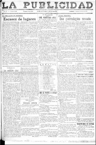 'La publicidad  : diario de avisos noticias y telegramas. Eco fiel de la opinión y verdadero defensor de los intereses morales y materiales de Granada y su provincia' - Año LV Número 18634  - 1936 Junio 05