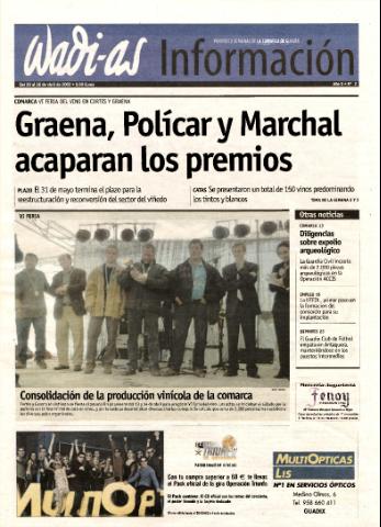 'Wadi-as información : periódico semanal de la comarca de Guadix.' - Año 0 Número 2 - 2002 abril 20