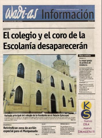 'Wadi-as información : periódico semanal de la comarca de Guadix.' - Año 0 Número 9 - 2002 junio 8