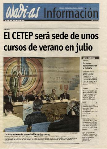 'Wadi-as información : periódico semanal de la comarca de Guadix.' - Año 0 Número 11 - 2002 junio 22