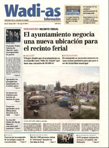 'Wadi-as información : periódico semanal de la comarca de Guadix.' - Año II Número 109 - 2004 mayo 7