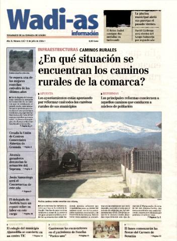 'Wadi-as información : periódico semanal de la comarca de Guadix.' - Año II Número 118 - 2004 julio 9