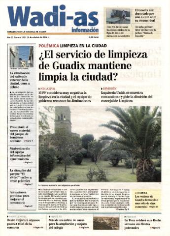 'Wadi-as información : periódico semanal de la comarca de Guadix.' - Año II Número 132 - 2004 octubre 15