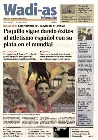 'Wadi-as información : periódico semanal de la comarca de Guadix.' - Año III Número 175 - 2005 agosto 12