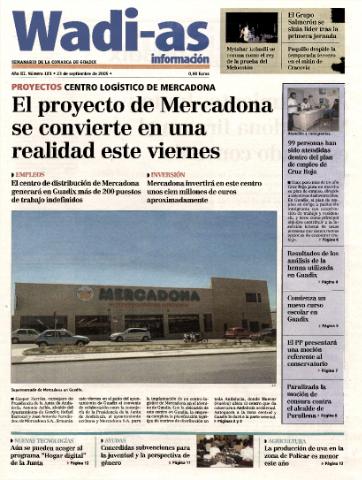 'Wadi-as información : periódico semanal de la comarca de Guadix.' - Año III Número 181 - 2005 septiembre 23