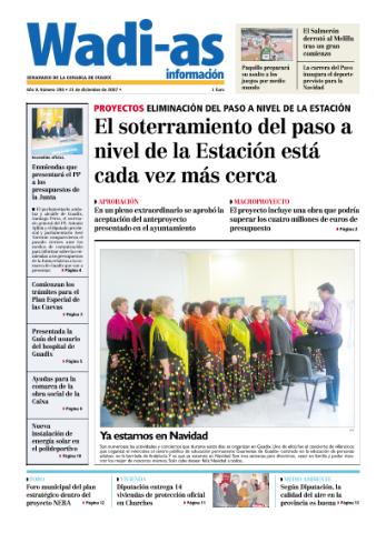 'Wadi-as información : periódico semanal de la comarca de Guadix.' - Año V Número 298 - 2007 diciembre 21