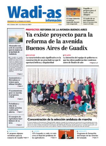 'Wadi-as información : periódico semanal de la comarca de Guadix.' - Año V Número 306 - 2008 febrero 15