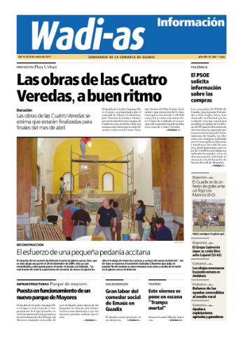 'Wadi-as información : periódico semanal de la comarca de Guadix.' - Año VIII Número 458 - 2011 enero 14