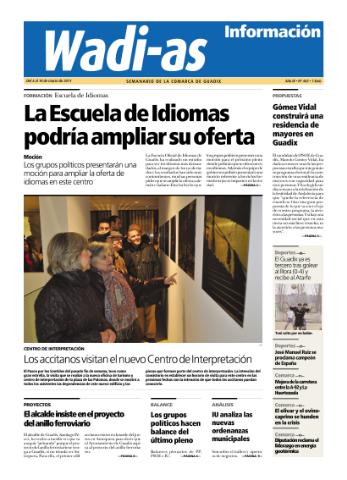 'Wadi-as información : periódico semanal de la comarca de Guadix.' - Año VIII Número 465 - 2011 marzo 04