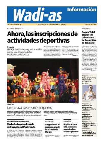 'Wadi-as información : periódico semanal de la comarca de Guadix.' - Año VIII Número 466 - 2011 marzo 11