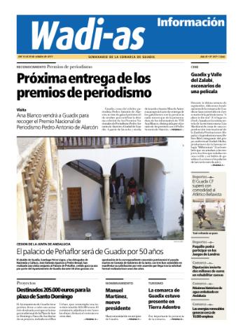 'Wadi-as información : periódico semanal de la comarca de Guadix.' - Año IX Número 497 - 2011 octubre 14