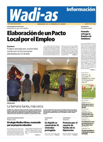 'Wadi-as información : periódico semanal de la comarca de Guadix.' - Año IX Número 517 - 2012 marzo 02
