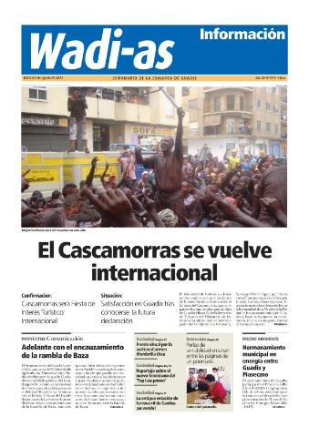 'Wadi-as información : periódico semanal de la comarca de Guadix.' - Año XI Número 591 - 2013 agosto 03