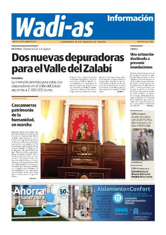 'Wadi-as información : periódico semanal de la comarca de Guadix.' - Año XI Número 602 - 2013 octubre 19