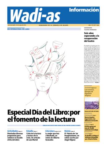 'Wadi-as información : periódico semanal de la comarca de Guadix.' - Año XII Número 629 - 2014 abril 26