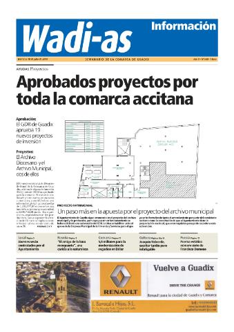 'Wadi-as información : periódico semanal de la comarca de Guadix.' - Año XII Número 640 - 2014 julio 12