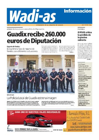 'Wadi-as información : periódico semanal de la comarca de Guadix.' - Año XII Número 641 - 2014 julio 19