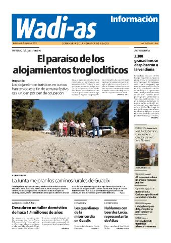 'Wadi-as información : periódico semanal de la comarca de Guadix.' - Año XII Número 646 - 2014 agosto 23