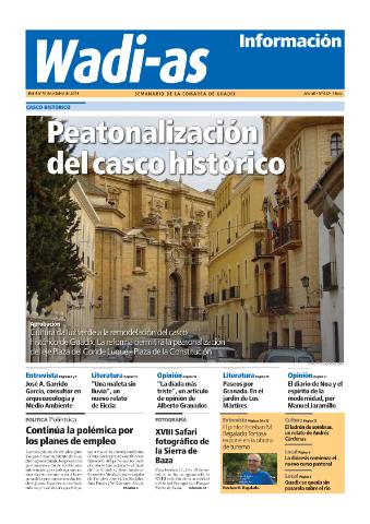 'Wadi-as información : periódico semanal de la comarca de Guadix.' - Año XII Número 652 - 2014 octubre 04