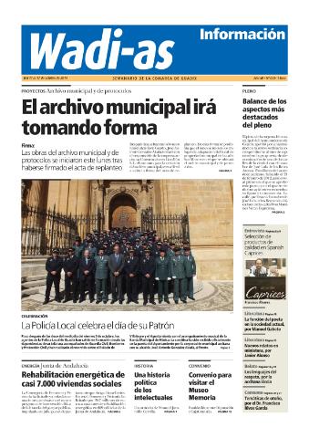 'Wadi-as información : periódico semanal de la comarca de Guadix.' - Año XII Número 653 - 2014 octubre 11