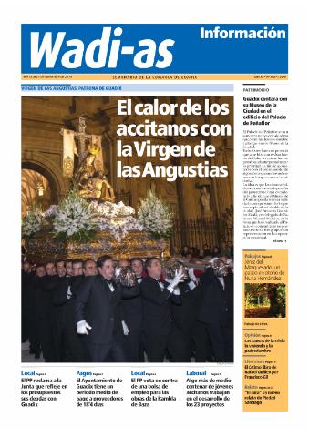 'Wadi-as información : periódico semanal de la comarca de Guadix.' - Año XII Número 658 - 2014 noviembre 15