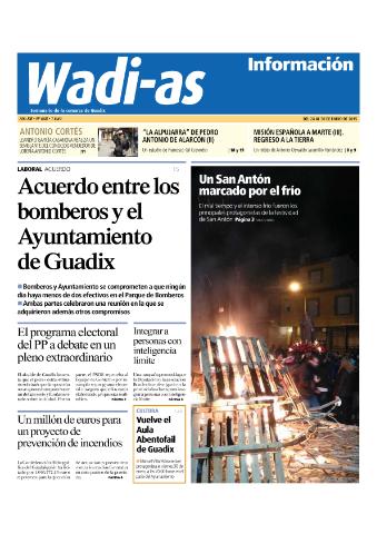 'Wadi-as información : periódico semanal de la comarca de Guadix.' - Año XII Número 668 - 2015 enero 24