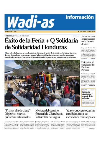 'Wadi-as información : periódico semanal de la comarca de Guadix.' - Año XIII Número 681 - 2015 abril 25